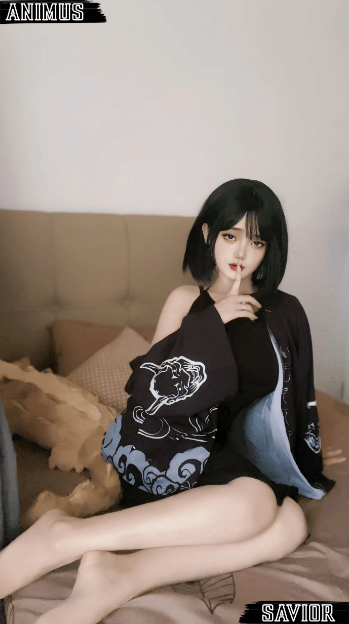 Dlychan Cosplay Tobrut Edisi Black Kimono! 9 beechan8.PNG