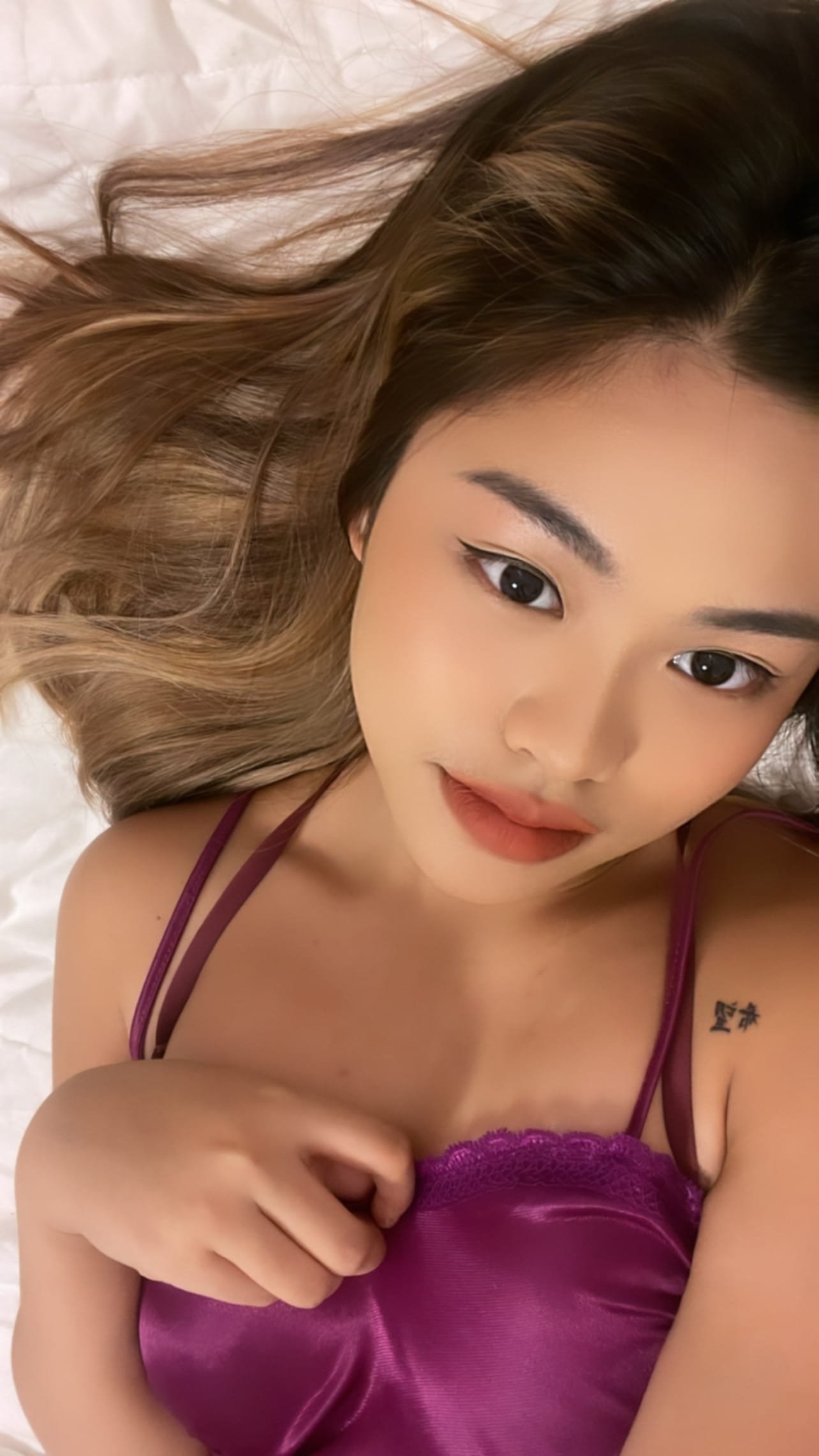 Annette Monsouleil Konten Eksklusif Edisi Purple and Pink Lingerie 4 leaksmaster69.cyou 55