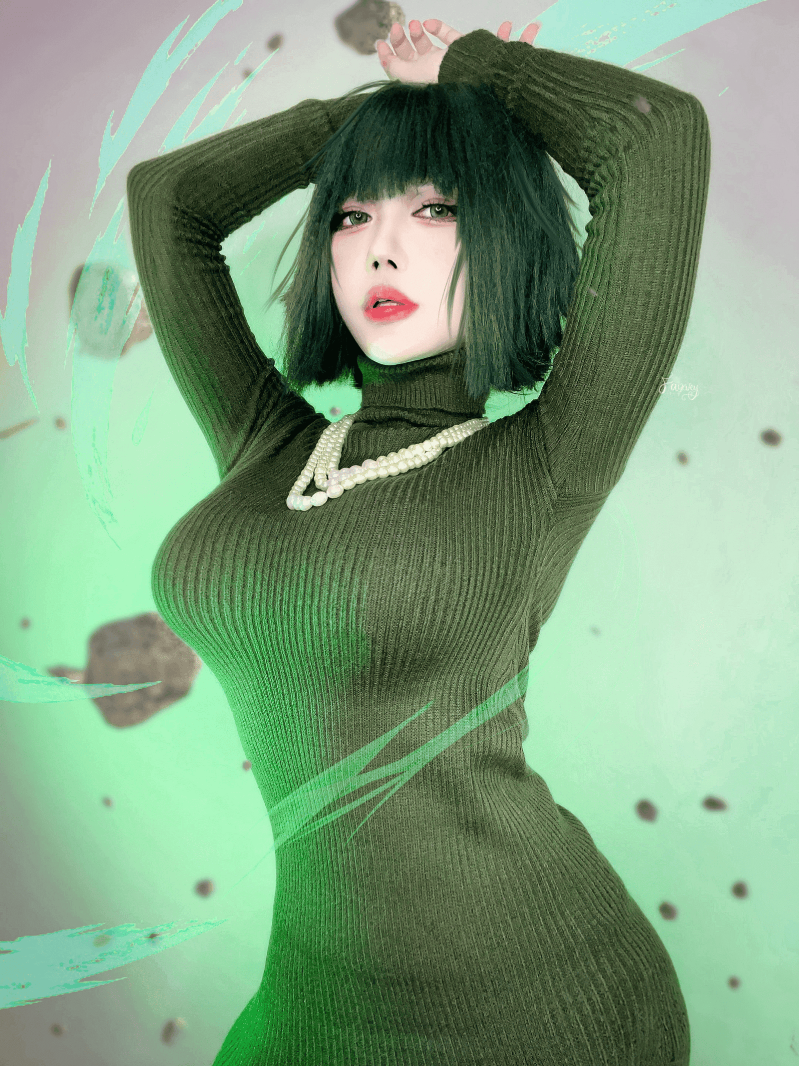 Ivy @faixvey Eksklusif Cosplay Fubuki (One Punch Man) 11 10000255418573273faf0c6986