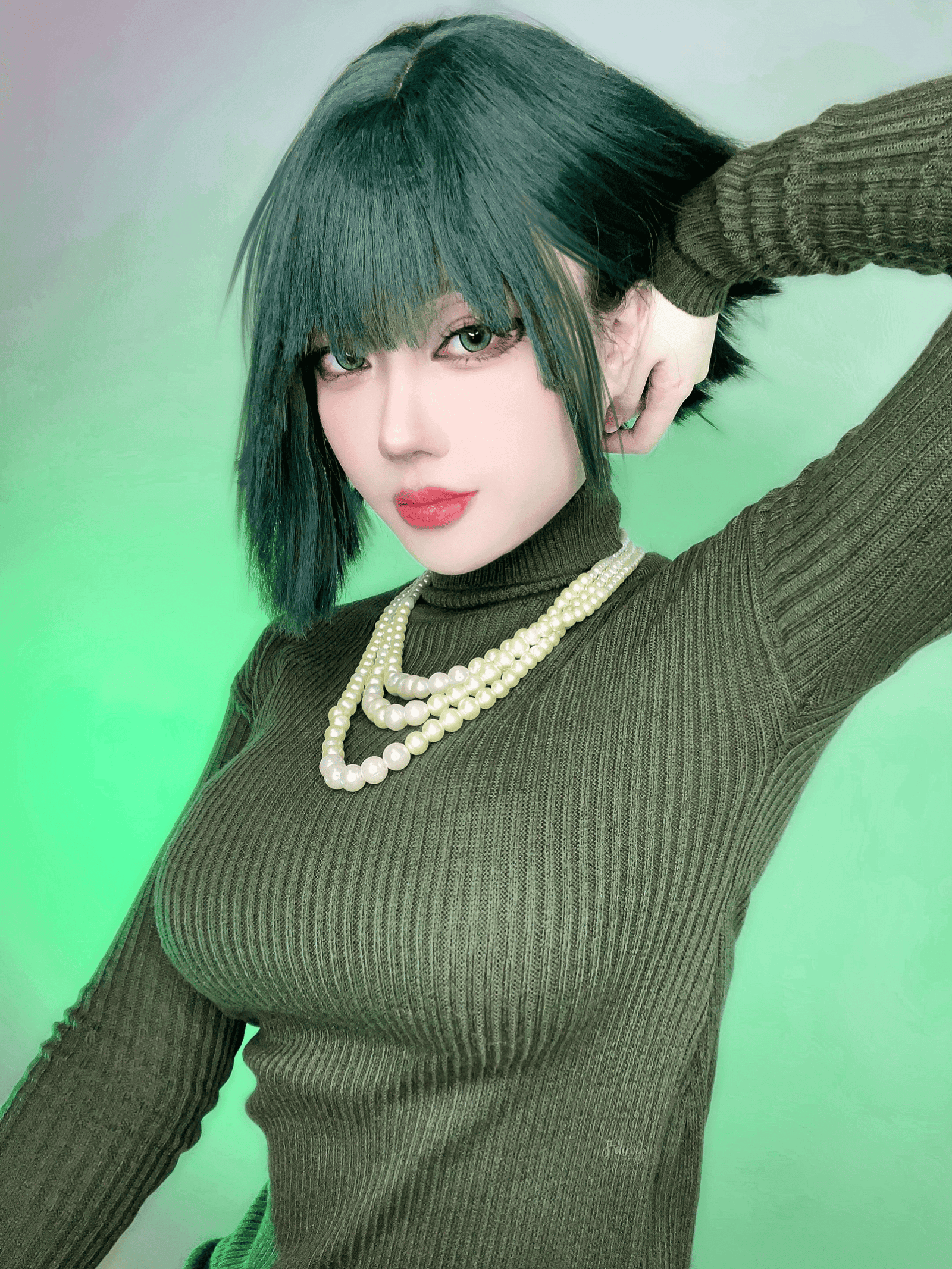 Ivy @faixvey Eksklusif Cosplay Fubuki (One Punch Man) 12 1000025544885387702eba6c44