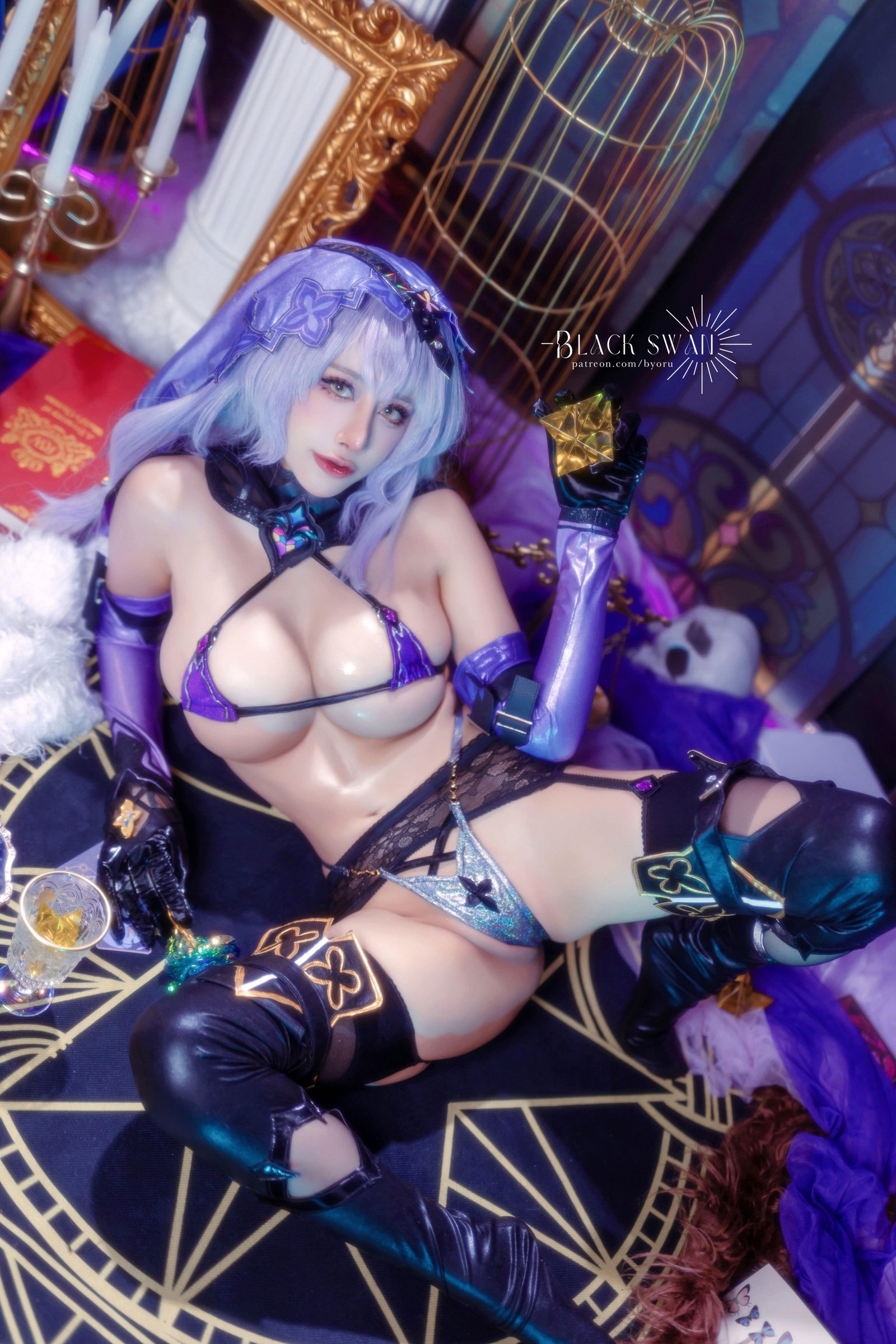 Byoru Eskslusif Cosplay Black Swan , BAR BAR! 21 JOIN TELE @Cosplayer NSFW 13 min