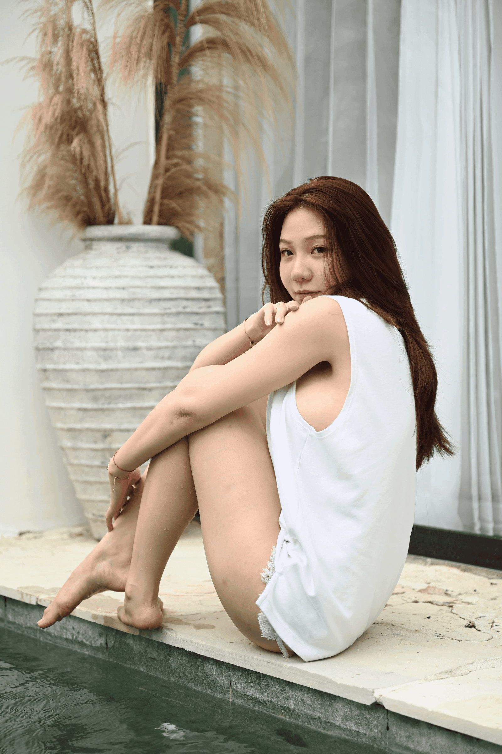 Jenadammaya In Home No Pans Braless 32