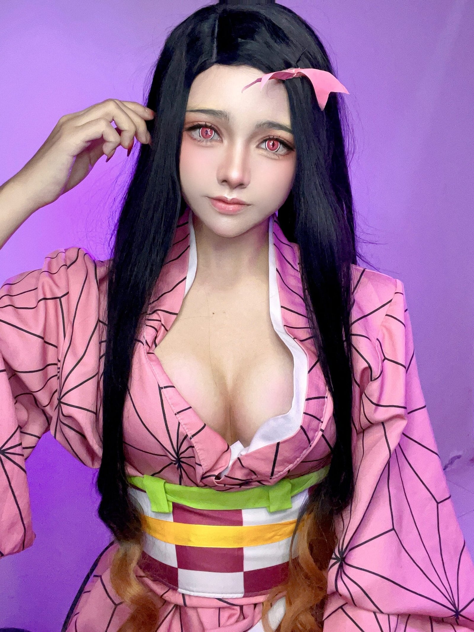 Monchy Cosplay Nezuko , WOW hot! 3 74 website by kawai.vip 1 scaled